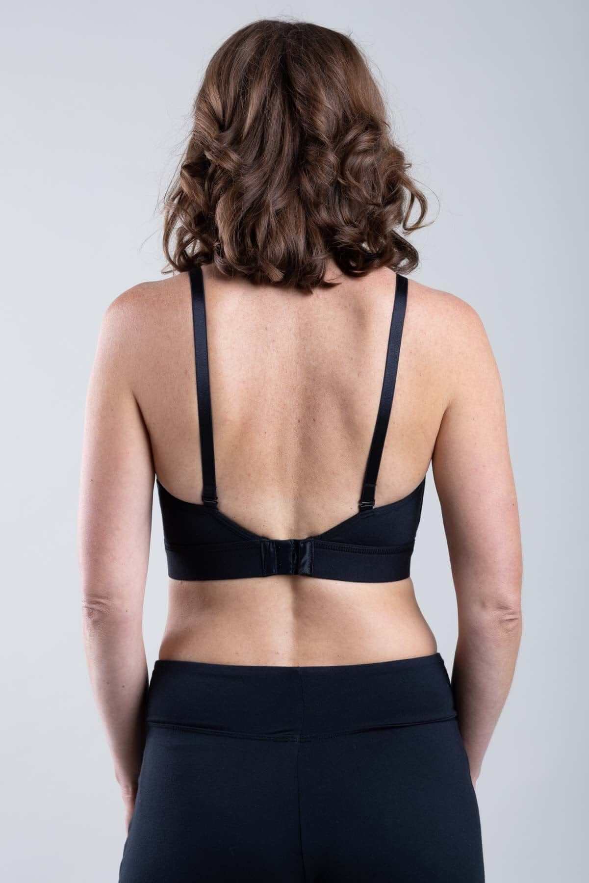 SuperMom™ Skin - to - Skin Nursing And Pumping Bralette - Black - Simple Wishes