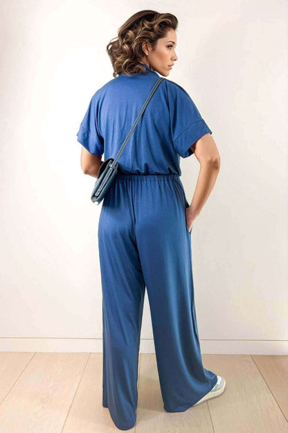 Suzanne Jersey Nursing Jumpsuit - Dark Denim - Simple Wishes