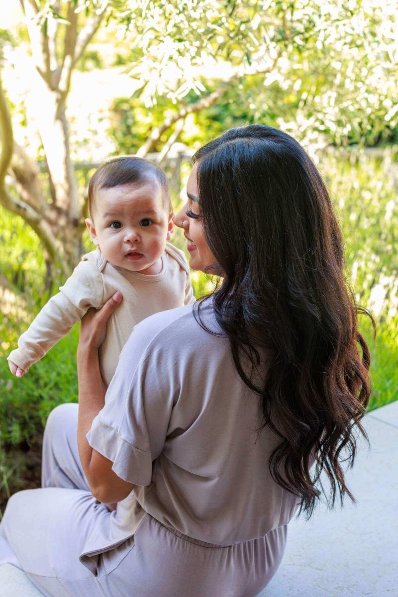 Suzanne Jersey Nursing Jumpsuit - Lavender - Simple Wishes