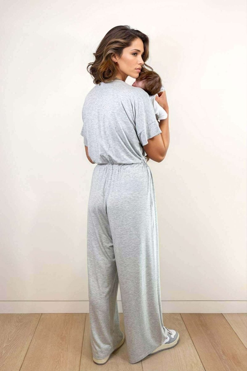 Suzanne Jersey Nursing Jumpsuit - Dark Denim - Simple Wishes