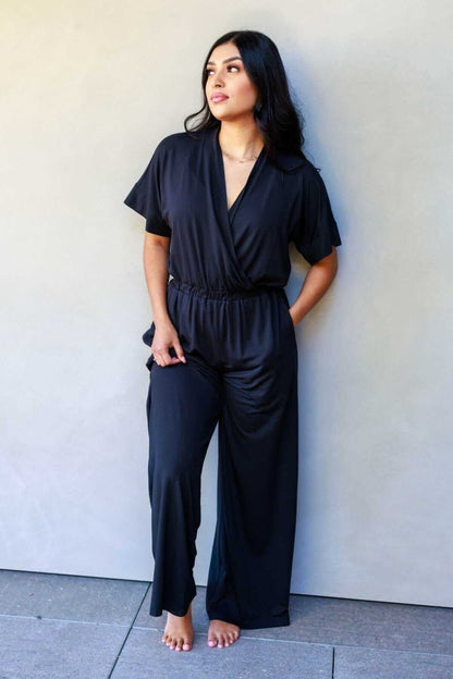 Suzanne Jersey Nursing Jumpsuit - Midnight - Simple Wishes