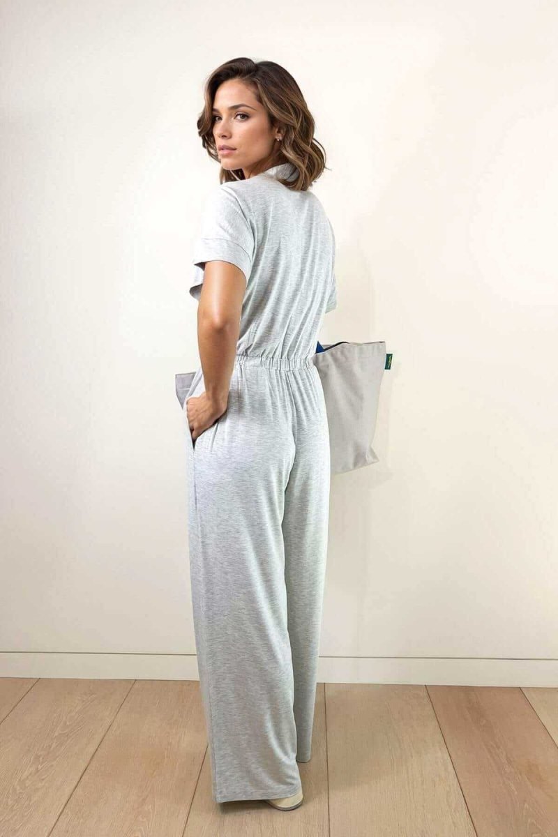 Suzanne Jersey Nursing Jumpsuit - Dark Denim - Simple Wishes