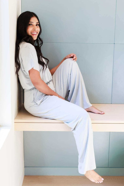 Suzanne Jersey Nursing Jumpsuit - Ether - Simple Wishes#color_ether