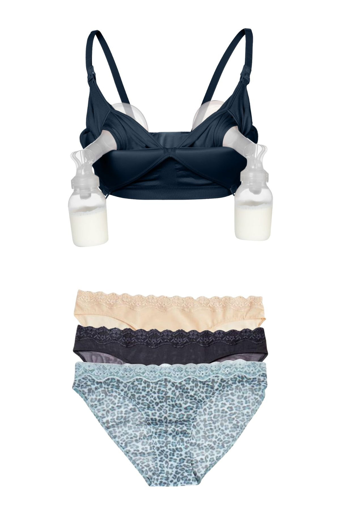 SuperMom Pumping Bra + 3-Pack Panty Bundle
