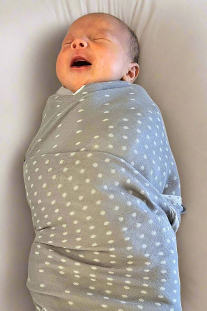 The Haven Reversible Nursing Cover - Dark/Light Grey Dots | Reversible - Simple Wishes