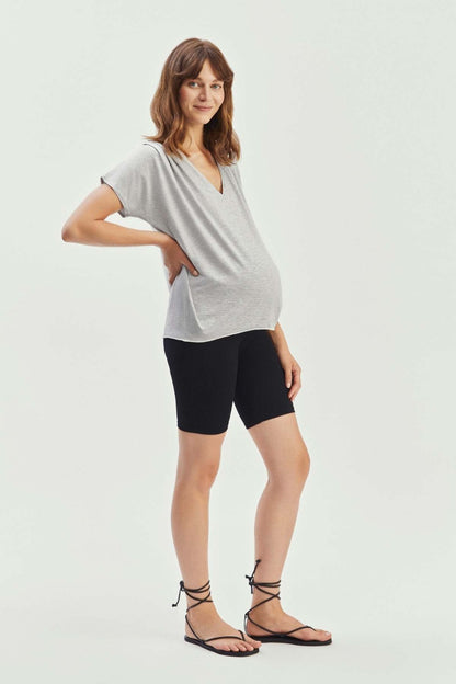 The Nursing Tee | Light Gray Francis and Henry