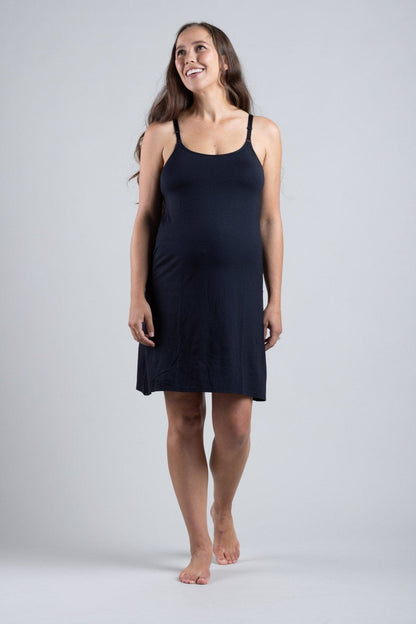 Undercover Maternity, Nursing &amp; Beyond Night Dress - Black - Simple Wishes