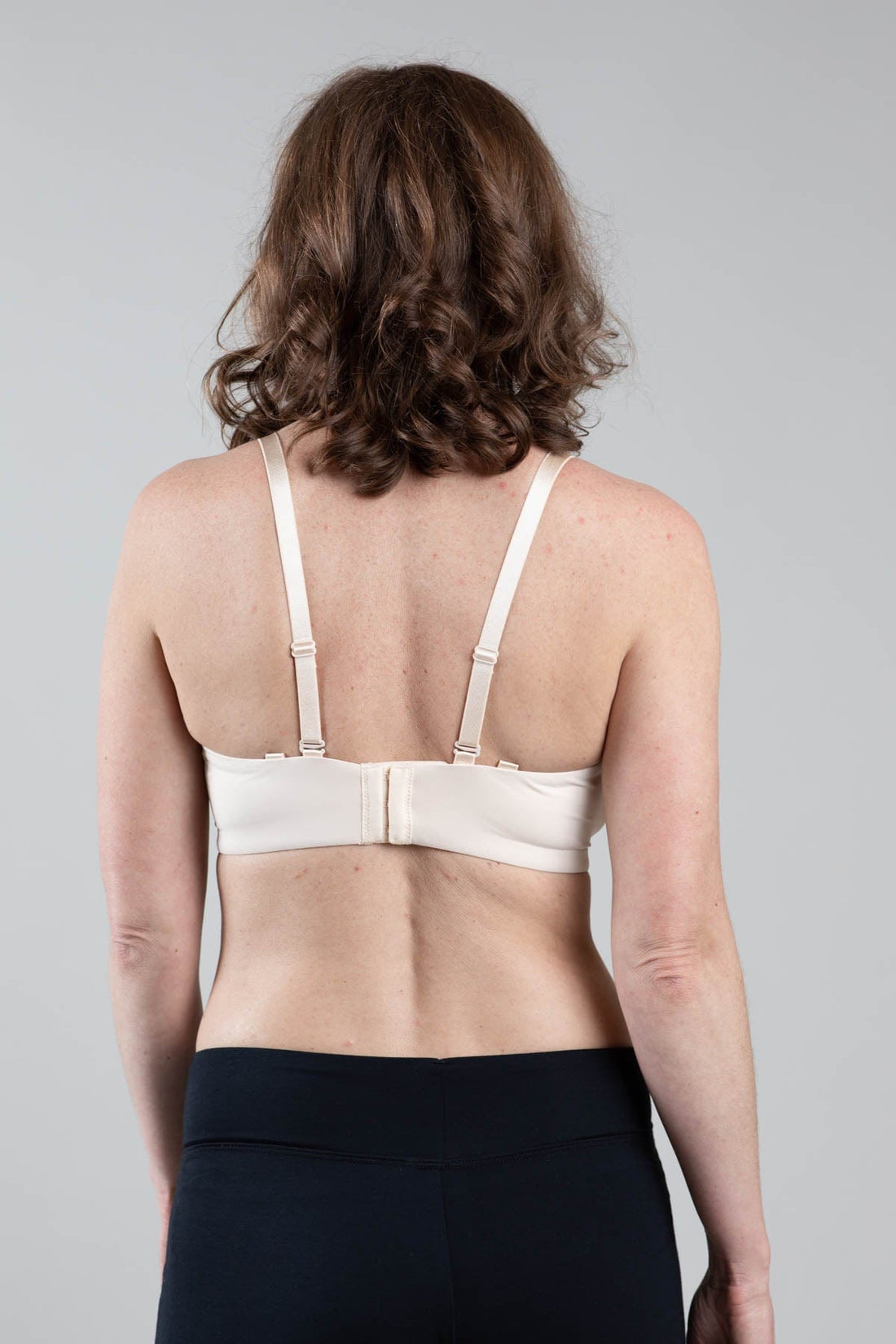 Simple Wishes Undercover nursing t-shirt bra in sunkissed rose with hide the nursing clasp feature shown in back view