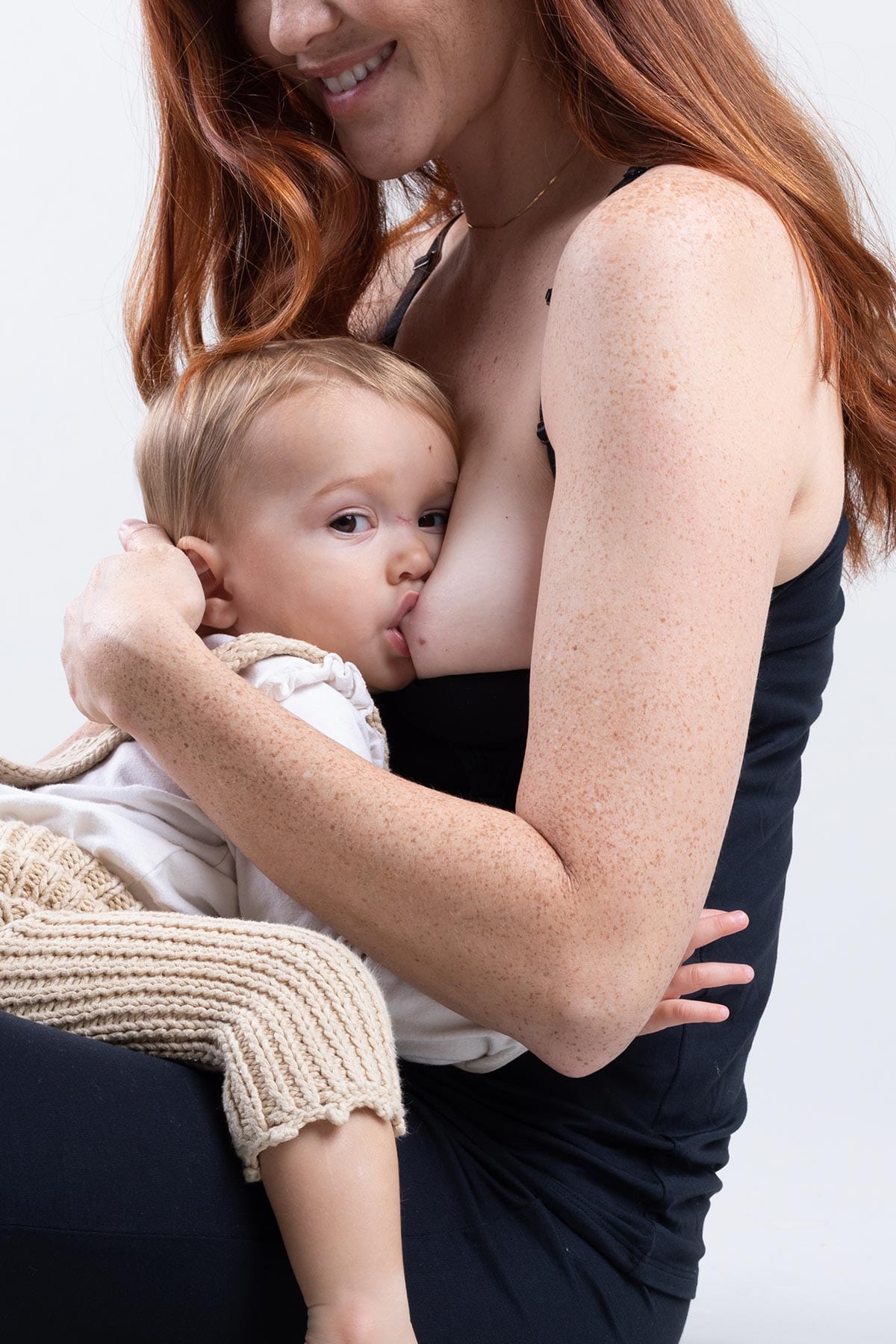 Nursing Breastfeeding Tank Top, Undercover Mama, Medium, Nude