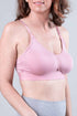 undercover nursing bralette in rose pink front view